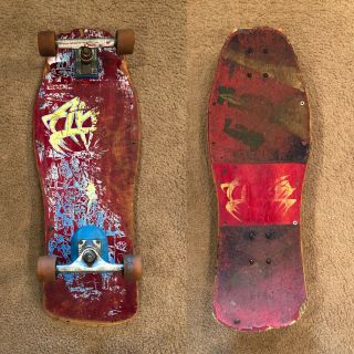 1986 Alva Skateboards Eddie Reategui “warriors (street Fire Model) ” Skateboard