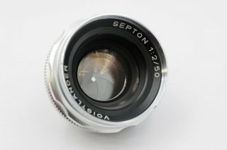 Voigtlander Slr Septon 1:2/50mm Vintage Camera Lens