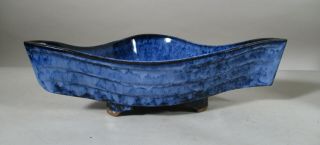 Vintage Mid Century Modern Japan Ikebana Ceramic Art Pottery Vase Sculpture Bowl