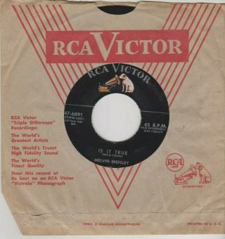 Rockabilly - Melvin Endsley " I Like Your Kind Of Love & Is It True " On Rca 6891