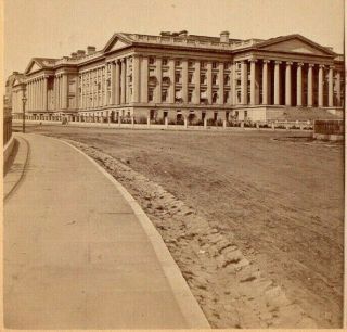 U.  S.  Treasury,  Washington,  D.  C.  J.  W.  Moulton Stereoview Photo