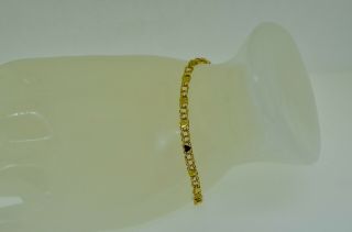 Vintage 10k Yellow Gold Heart Bracelet