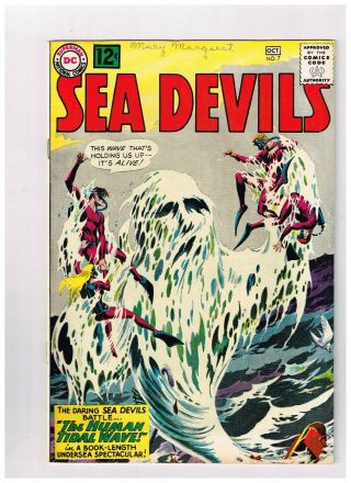 Sea Devils 7 Dc Comic Sept - Oct.  1962