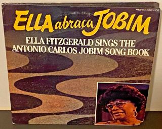 Ella Fitzgerald Ella Abraca Jobim 1981 Pablo Today Latin Jazz Vocal 2 (x) Lp Vg,