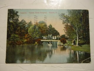 Vintage Postcard Toledo State Hospital Insane Asylum 1911