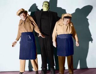 Classic Abbott And Costello Meet Frankenstein Color 8 X 10 Photo