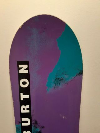 Vintage 1992 Burton Air 6.  1 Snowboard Purple & Blue Terje Brushie 3