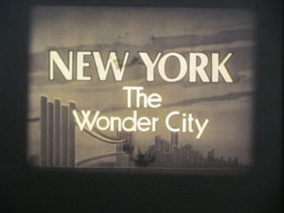 16 Mm Sound B&w Castle Films York The Wonder City 1947