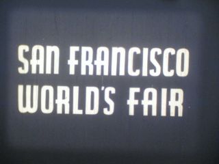 16 Mm Sound B & W Film Castle Films 110,  1939 San Francisco World 