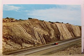 California Ca Antelope Valley San Andreas Fault Highway 14 Postcard Old Vintage