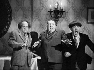 Three Stooges " Spook Louder " 16mm - A Great " Scare " Comedy W/ Curly
