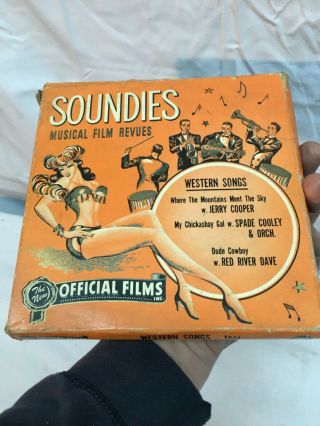 Vintage 1940s Soundies Western 16mm Movie Musical Film Revues,  Western Songs