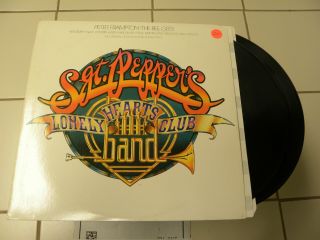 Sgt.  Peppers Lonely Hearts Club Band 2 Lp Set Soundtrack Near With Poster