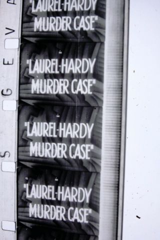 16mm Movie Film,  Film Classics,  Laurel and Hardy,  Laurel - Hardy Murder Case,  hg89 2