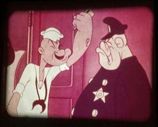 16mm Popeye Cartoon Moving Aweigh (1944) Famous Studios,  Jim Tyer Animation