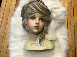 Inarco E6210 Blonde Head Vase Lady Headvase Relpo Vtg Mod Teen Vintage