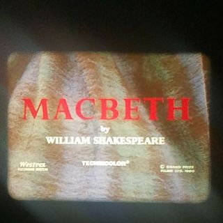 Macbeth (1961) Mgm - Ib Tech 16mm Feature Film - Gorgeous Color.  George Schaefer
