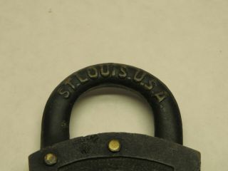 Vintage Southern Pacific Railroad Brass Lock Keen Kutter L.  C.  Simmons St.  Louis 2