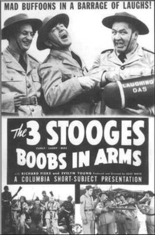 Three Stooges " Boobs In Arms " 16mm Kodak W/ Curly