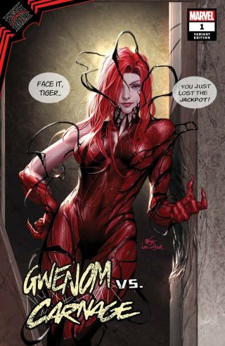 Gwenom Vs Carnage 1 Inhyuk Lee Mary Jane Spider - Man 678 Variant Venom
