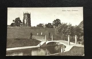 Worcestershire - Evesham - Abbey Park - Vintage Postcard