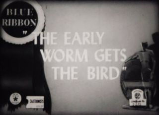 16mm Warner Bros.  : The Early Worm Gets The Bird (1940) Rare " Race " Cartoon