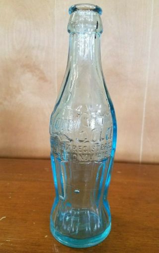 Vintage Coca Cola Blue Bottle Dated Nov.  16,  1915 A.  G.  W.  ON BOTTOM 2