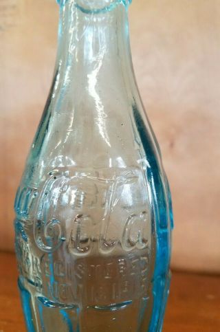 Vintage Coca Cola Blue Bottle Dated Nov.  16,  1915 A.  G.  W.  ON BOTTOM 3
