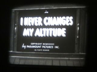 16mm Sound Popeye " I Never Changes My Altitude " Vg 400 