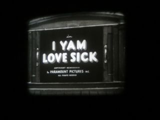 16mm Sound Popeye " I Yam Lovesick " Vg 400 