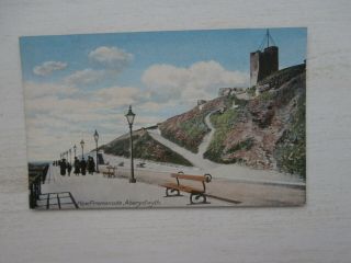 Aberystwyth,  Cardiganshire - Promenade - Vintage Colour Postcard