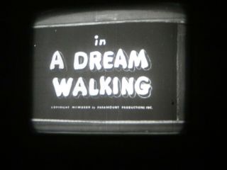 16mm Sound Popeye " A Dream Walking " Vg 400 
