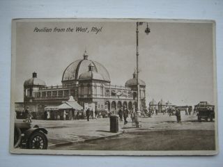 Vintage Postcard - Pavilion From The West,  Rhyl