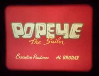 Popeye " Popeyed Columbus " (king Features 1960) 16mm Cartoon