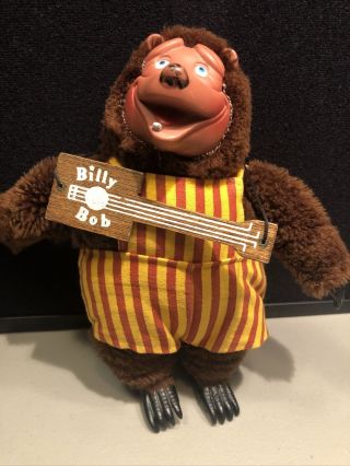 Vintage 1980s Showbiz Pizza Place Billy Bob Plush Doll With Guitar