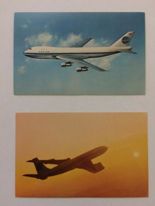 Vintage Pan Am Airline Issued Postcards