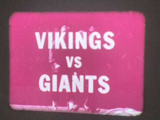 16mm - Nfl Game Of The Week - Giants Beat Vikings 1969 Fran Tarkenton