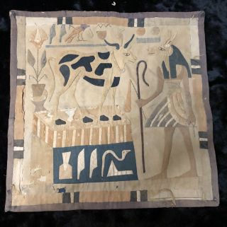 Late 19th/early 20th Century Egyptial Revival Patchwork/tomb Cloth Tapestry -