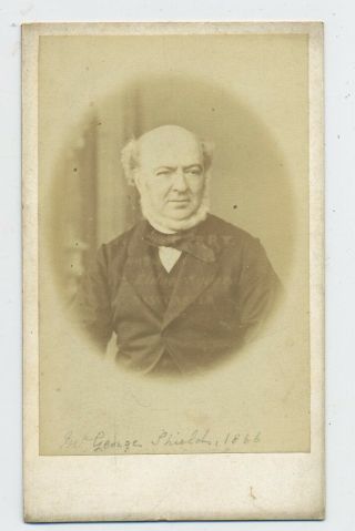 Antique Cdv Photograph Portrait Of George Shields 1866 D5