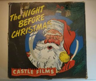 Castle Films (no B07}16mm Film With Sound " The Night Before Christmas "