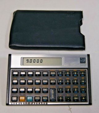 Vintage Hewlett Packard Hp 15c Scientific Calculator With Case Made In Usa