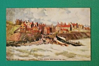 Robin Hoods Bay From The Sea,  Vintage Postcard,  Unposted,  Vgc