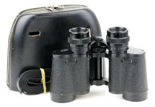 Vintage German 8 x 30 binoculars CARL ZEISS JENA DELTRINTEM 8x30 1Q with case 2