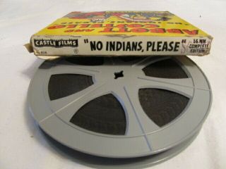 ABBOTT & COSTELLO NO INDIANS PLEASE 16mm B&W / SOUND Good W/ BOX 2
