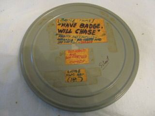 Castle Films - Have Badge - Will Chase 16mm B&w / Silent Very Good No Box