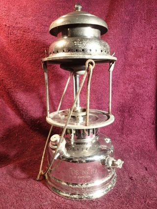 Vintage Antique Gas Lamp Lantern Radius No.  119 Sweden Swedish - No Glass