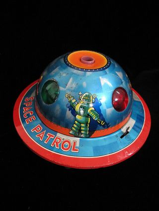 Vintage Toy Robby Space Patrol Flying Saucer Japan