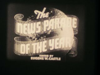 16 Mm Sound Castle Films News Parade 1938