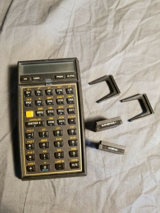 Vintage Hp41 Cx Hewlett Packard Calculator - Display Not Fully Functional
