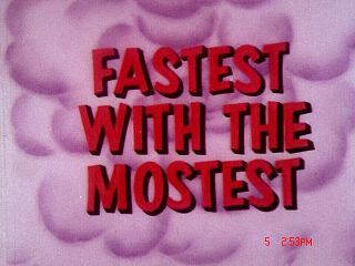 16mm Cartoon: " Fastest With The Mostest " 1960 Ib Road Runner